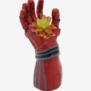 Marvel Avengers Iron Man Iron Gauntlet Faux Succulent Planter